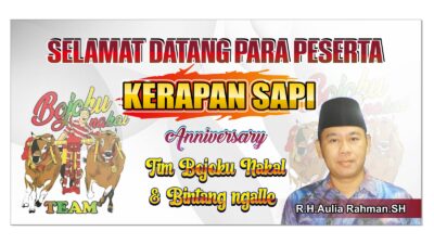 Anniversary Kerapan Sapi Tim Bojoku Nakal dan Bintang Ngalle Resmi di Buka