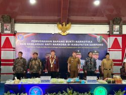 BNNP Jawa Timur Musnahkan Barang Bukti Narkotika di Pendopo Sampang