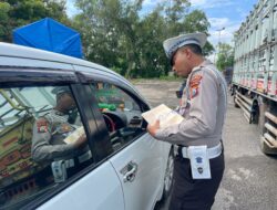 Polres Sampang Tilang 70 Kendaraan dalam Ops Gabungan Pemeriksaan Kendaraan Bermotor
