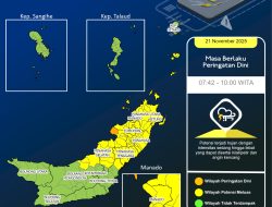 Peringatan Cuaca Ekstrem di Sulawesi Utara, BMKG: Hujan Lebat hingga Pukul 10.00 WITA