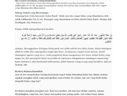 Inspirasi Khutbah Jumat di Bulan Rajab