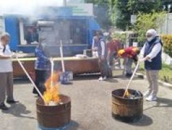 Kejari Tegal Hancurkan Barang Bukti 37 Perkara Inkracht, Mayoritas Narkoba